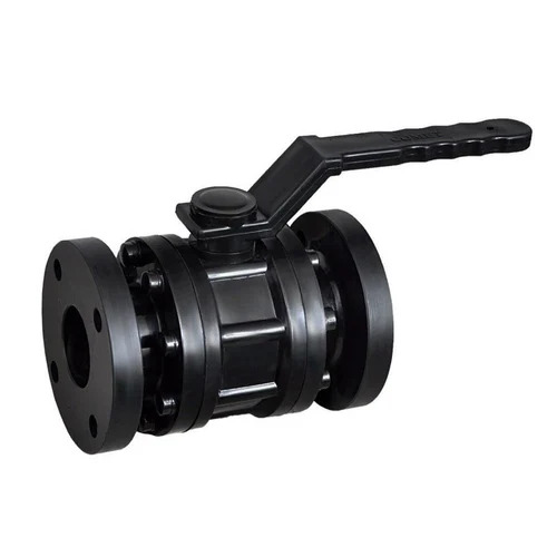2 Inch Size 10mm Thickness Plastic Flange End Ball Valve - Black Color, High Pressure, Threaded Design, Smooth Finish, Easy To Install, Lightweight