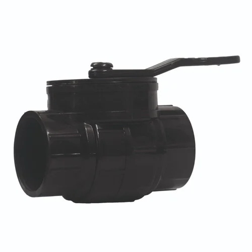 2 Inch Easy Maintenance Light Weight Premium Design Plastic Single Piece Ball Valve - Plastic, 2 Inch, Black | High Pressure, Smooth Finish, Easy to Install, Threaded Connection