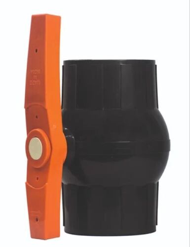 5 Inch PVC Medium Pressure Light Weight Easy To Install Smooth Finish Solid Ball Valve