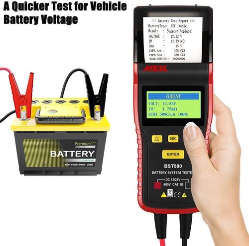 Car Battery Tester with Printer