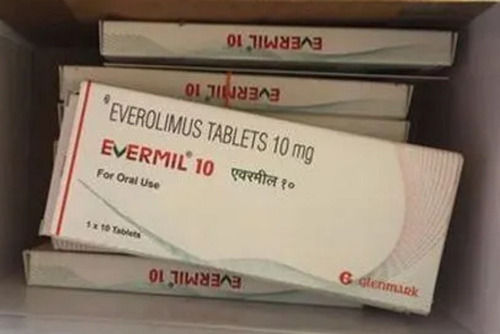 Stainless Steel Evermil Everolimus Tablet 10Mg, 1X10 Tablet Strips Pack