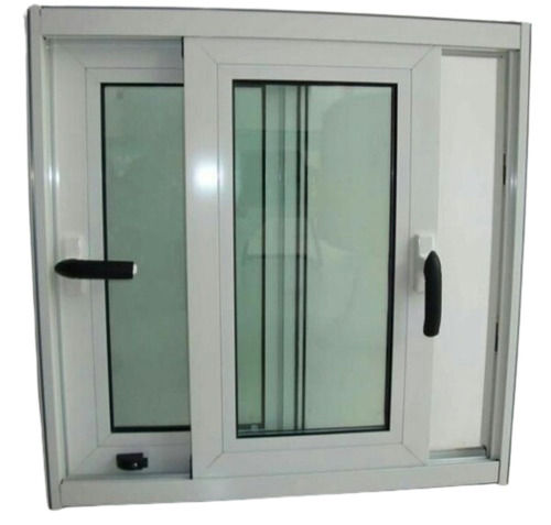 White Rectangular Matt Glossy Surface Sound Proof Aluminum And Glass Window 