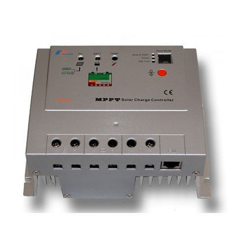 Grey Rectangular Shape Esay To Use Mppt Charge Controller 