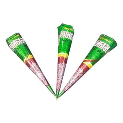 Multi Color Natural Herbal Skin-Friendly Heena Leaves Mehendi Cone For Hands 