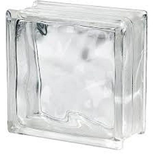 Solid Polished Plain 14 X 14 Inch Size And 12 Mm Thickness Transparent Decorative Glass Block