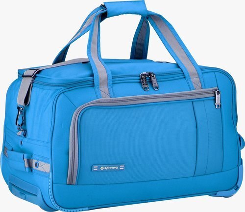 Polyester Duffle Bag With Padded Handle - Color: Blue