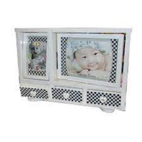 Polishing Portable And Durable 12 Inch Rectangular Shape Grey Baby Photo Frame