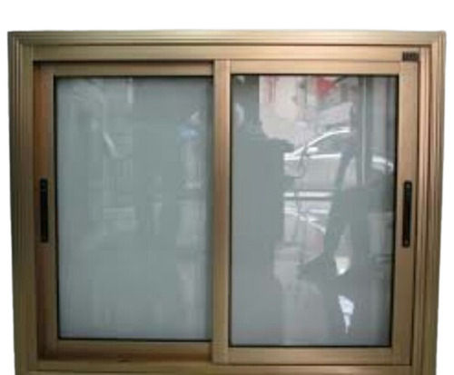 Rectangular Solid Flat Polished Aluminium And Glass Sliding Window  Application: Home