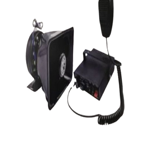 पीला मज़बूत डिज़ाइन मौसम प्रतिरोधी प्लास्टिक और मेटल पुलिस स्पीकर