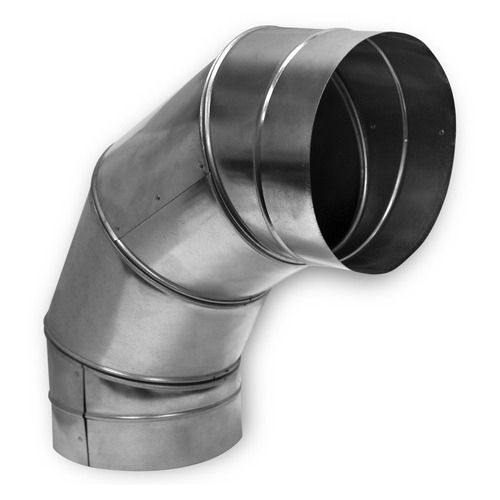 0.4 mm - 15 mm Thickness Leak Proof Grey Round Shape Elbow Spiral Pipe Fitting