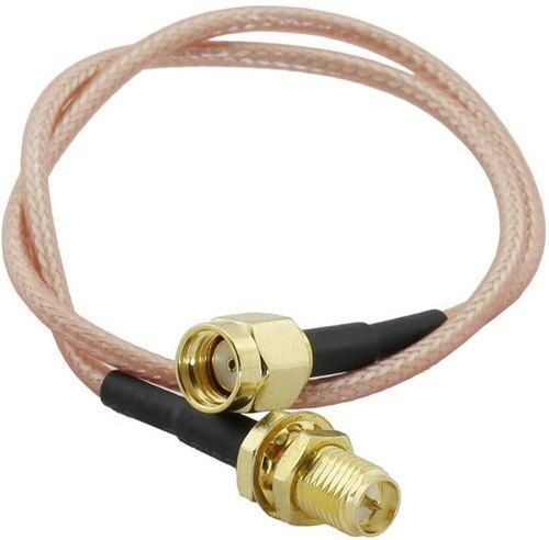 White Round Shape Connector Antenna Coaxial Cable 