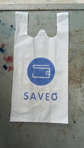 Eco-Friendly Disposable Printed W Cut Non Woven Retail Shopping Bag