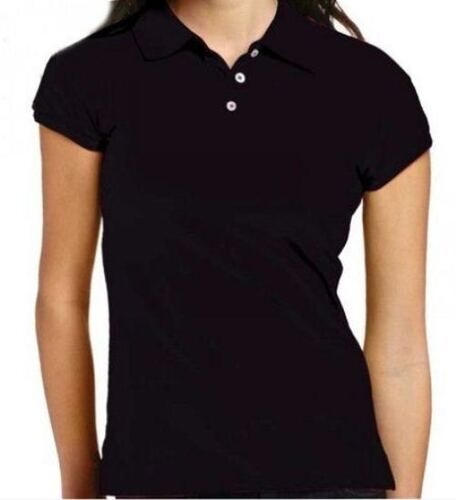 Multi Color Short Sleeves Plain Pattern Polo Neck Regular Fit Ladies Polo T-Shirts