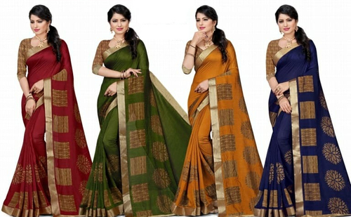 Multicolor Party Wear Saree - Color: Available In Multi-Color