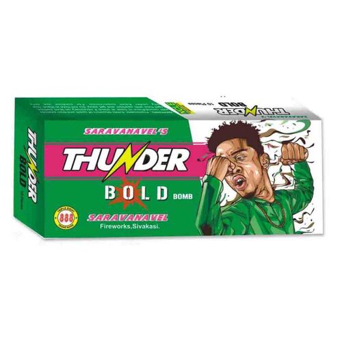 Thunder Bold Sound Crackers (Pack Size 10 Pcs Per Box)