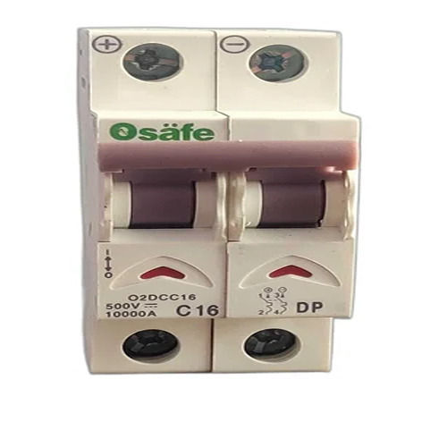 16 A Hard Structure Perfect Finish Heat Resistant Double Pole Hpl Dc Miniature Circuit Breaker