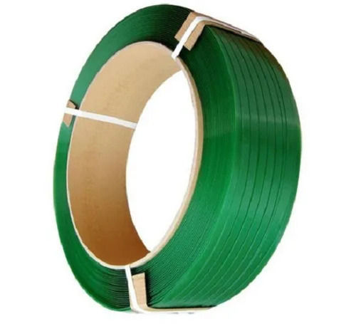 3 MM Thickness Recyclable Green Plain PET Strap Roll, 10 Meter Length