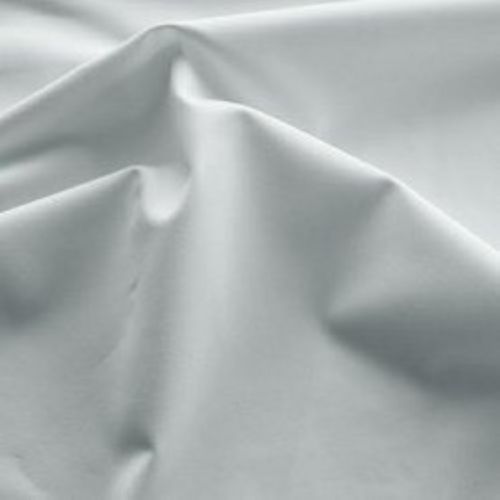 White Carded Knitted Shrinkage Lightweight Plain Comfortable Cotton Garment Fabric 