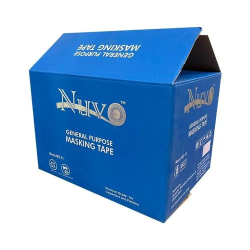 Disposable 20x15x8inch 5mm Printed Tape Packing Corrugated Paper Box