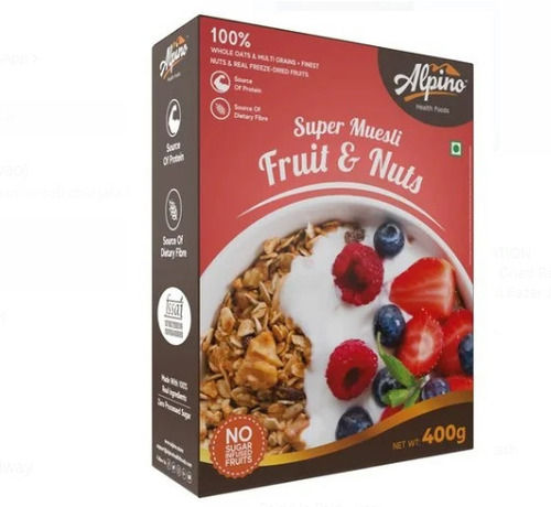 Hygienically Packed Dried Alpino Fruits And Nuts Muesli 400 Gram Pack