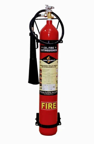 Longer Service Life Easy To Move Trolley Type CO2 Fire Extinguishers (Capacity 9 Kg)