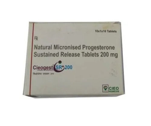 Natural Micronised Progesterone Sustained Release Tablets, 10x1x10 Tablets Strips Pack