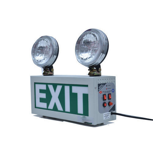 Rectangular Emergency Exit Light With Halogen - Light Source: Electric