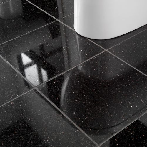 Square Shape Black Ceramic Tiles For Flooring With Size 600X600 MM