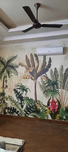 आवासीय और वाणिज्यिक सजावट के उपयोग के लिए 130 जीएसएम आकर्षक 3 डी पीवीसी वॉलपेपर