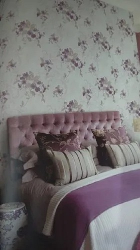 आवासीय और वाणिज्यिक सजावट के लिए 200 Gsm डिज़ाइनर 3D Pvc वॉलपेपर ऊंचाई: 600 mm