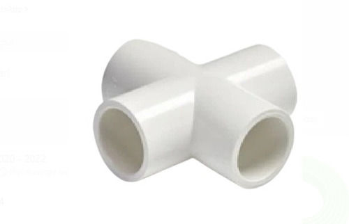 5 mm Thick 4 Holes Round PVC Plastic Male Cross Tee