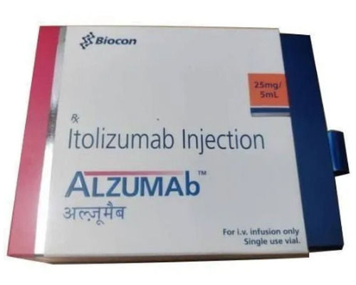 Alzumab Itolizumab Injection 25mg/5ml For IV Infusion Only