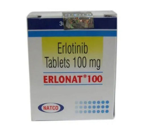 Erlonat Erlotinib Tablets 100mg, 10 Tablet Strip Pack