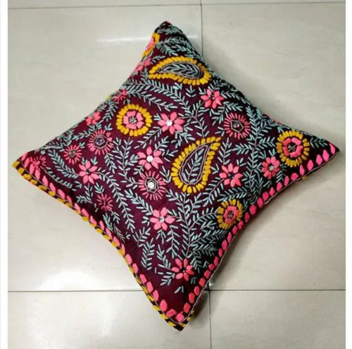 Fine Finish Embroidery Cotton Handmade Cushion Covers