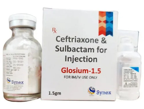 Handmade Glosium-1.5 Ceftriaxone And Sulbactam Antibiotic Injection