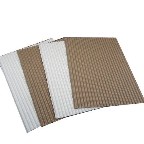 Gray Recyclable And Light Weight 1-2 Mm Thickness Single Face Corrugated Sheets