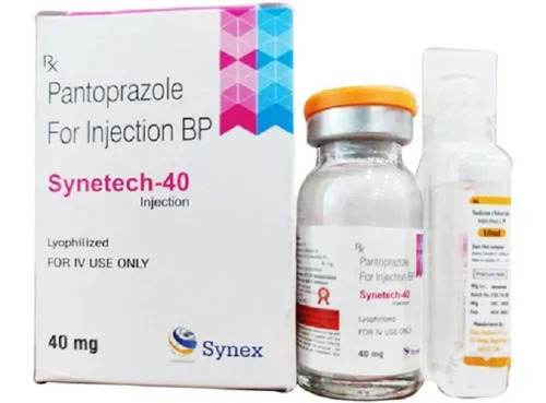 Synetech-40 Pantoprazole 40 Mg Injection (Lyophilized Powder)