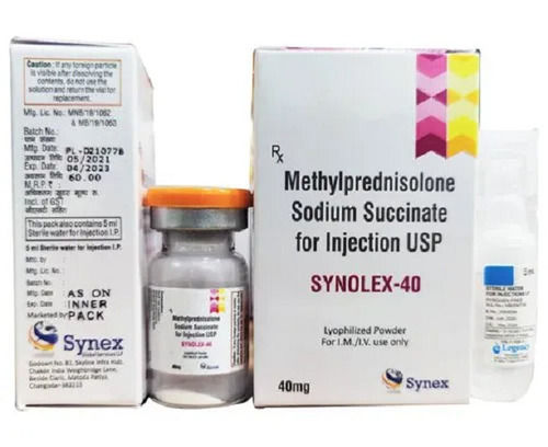 Synolex-40 मिथाइलप्रेडनिसोलोन सोडियम सक्सेनेट 40 एमजी इंजेक्शन यूएसपी