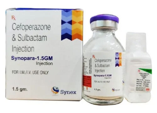 Synopara-1.5gm सेफ़ोरज़ोन और सुल्बैक्टम एंटीबायोटिक इंजेक्शन