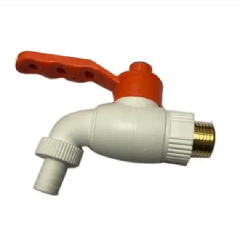 20 एमएम साइज ग्लॉसी फिनिश्ड राउंड एल्युमिनियम और पीवीसी मटेरियल नोजल बिब कॉक