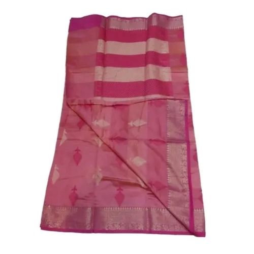 Pink Cotton Silk Saree