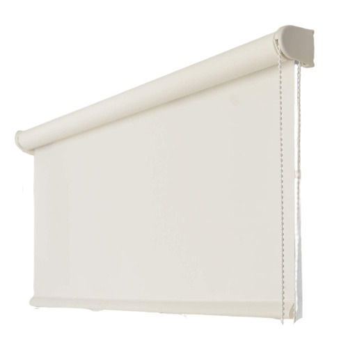 Easy To Install Horizontal Foldable Plain Fiber Window Roller Blinds (125 Centimeter)