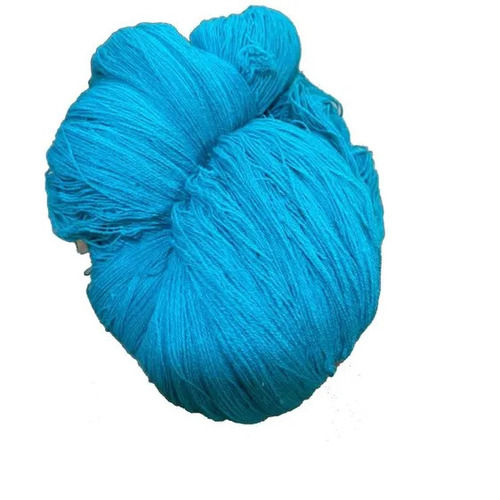 Light Weight Environmental Friendly Sky Blue Dyed Knitting Yarn
