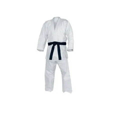 Plain White XL Size Cotton Full Suit All Gender Use Karate Dress