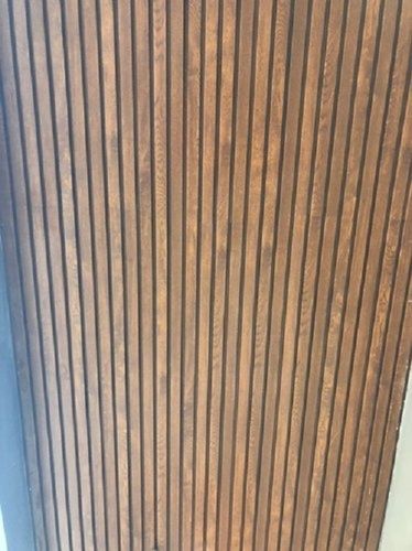 Plain Wpc Wooden Louvered Panel With 9.5 Feet By 6 Inch Size