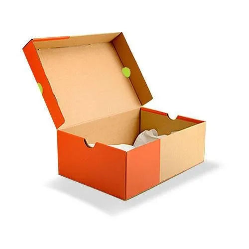 140/150 Gsm Light Weight And Matte Finish Corrugated Shoe Packaging Box