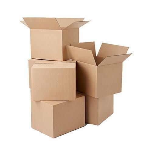 145 GSM Disposable Gloss Varnish Brown Shipping Corrugated Packaging Box