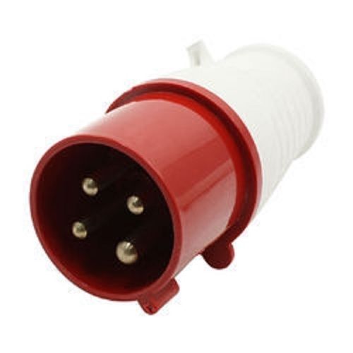 415 Voltage Red With White Industrial Plug