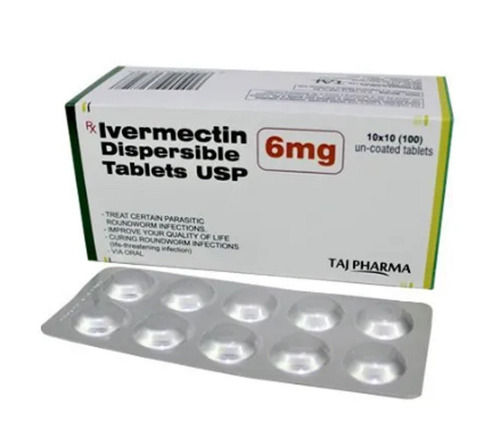 Ivermectin Dispersible Tablet 6 mg, 10 x 10 Uncoated Tablets Strips Pack