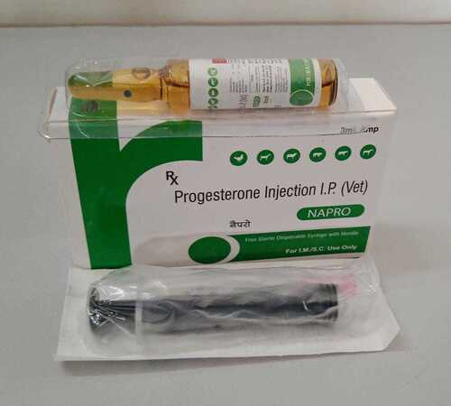 Napro Injection (Progesterone Inection IP 3 Ml) for Veterinary Use